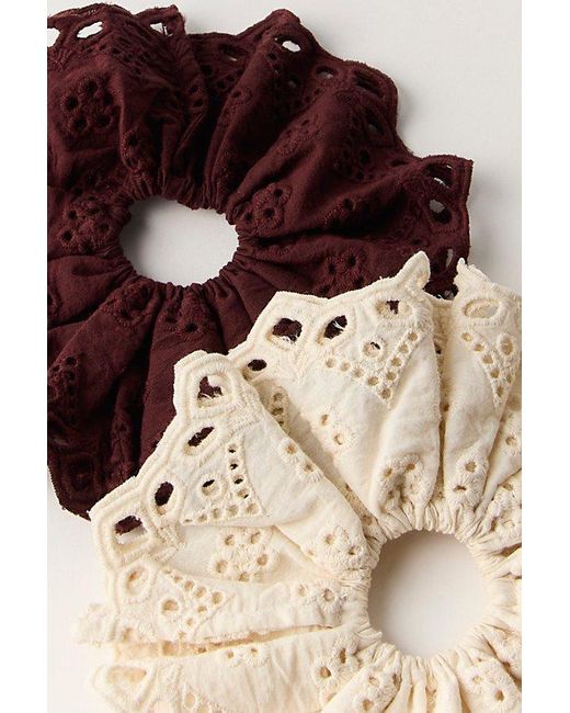 Free People Brown Rosalie Scrunchie