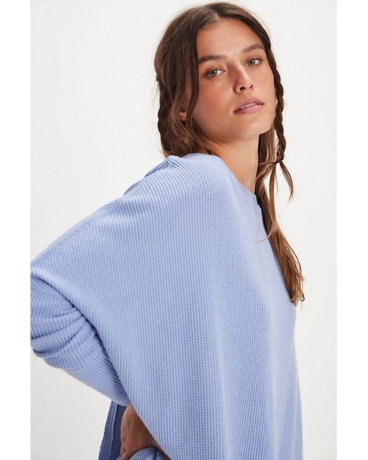 Free People Latte Blues Solid Thermal