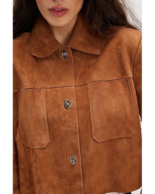 Stand Studio Blue Stand Luz Suede Jacket