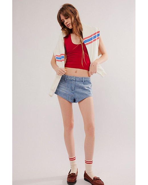 Intimately By Free People Red Clean Lines Muscle Cami