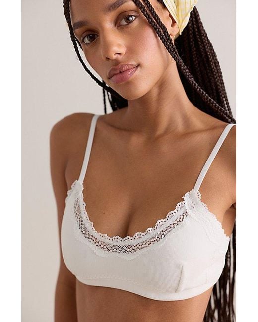 Intimately By Free People Natural Oh My Darling Scoop Neck Bralette By