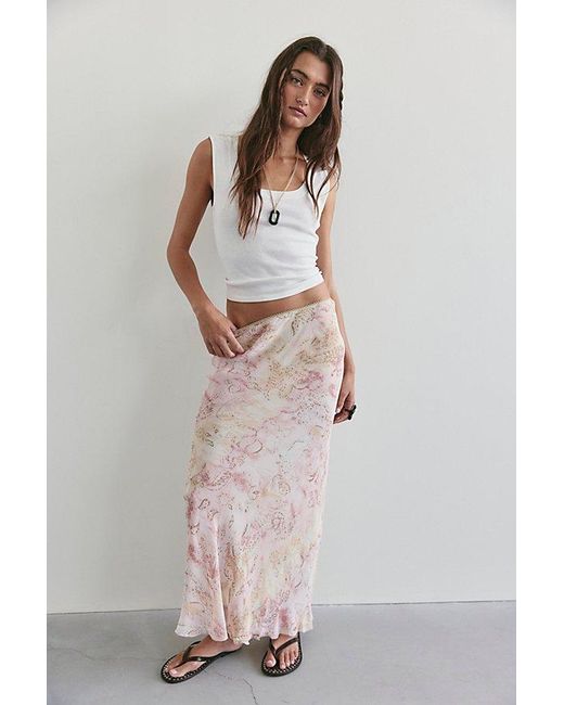 Free People Multicolor Chloe Printed Maxi Skirt