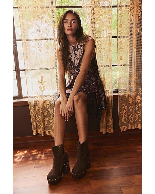 Free People Natural Everlasting Printed Mini Dress