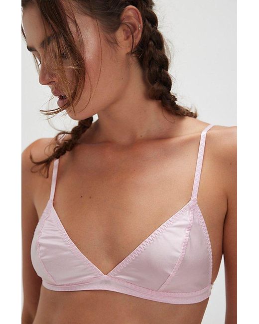 Intimately By Free People Brown Shine On Triangle Bralette By