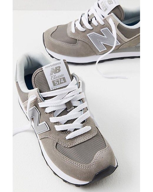 New Balance Gray 574 Sneakers