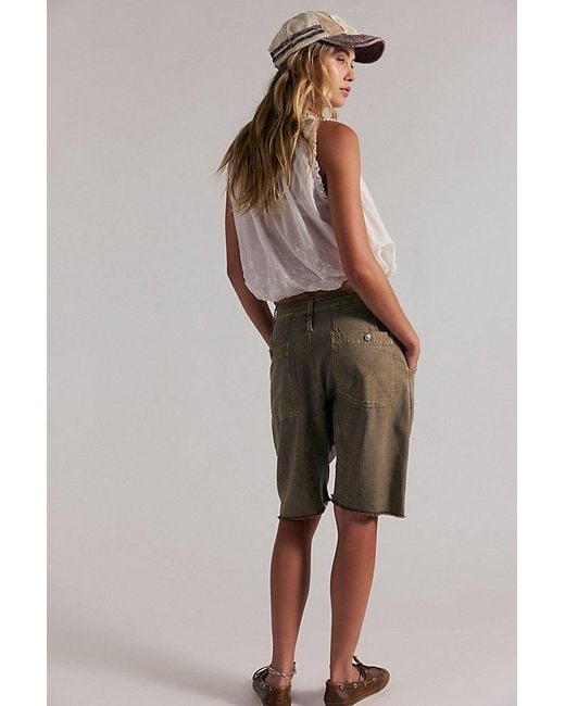 Free People Multicolor Sage Harem Shorts