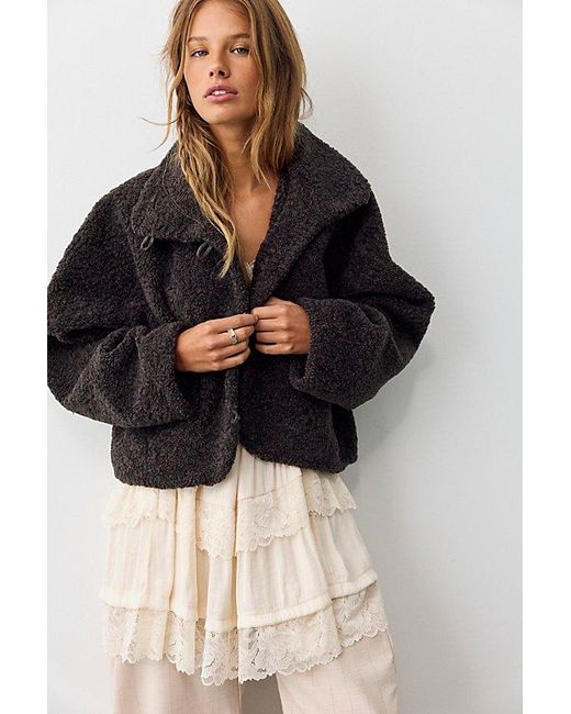 Free People Gray Softest Touch Jacket