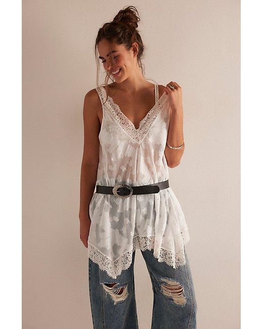 Free People Brown Maybe Baby Mini Slip Dress