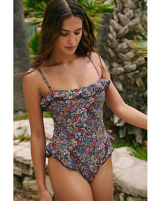 Montce Green Montce Jacelyn Ruffle One-Piece Swimsuit By