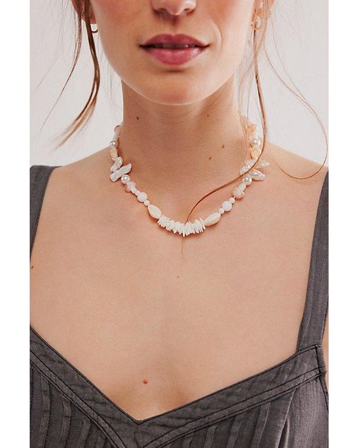 Free People Natural Galley Summertime Necklace