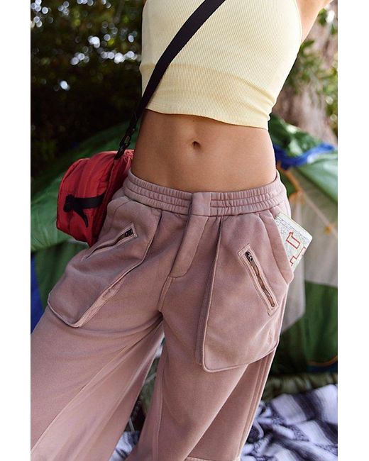 Fp Movement Black Buckle Down Cargo Pants