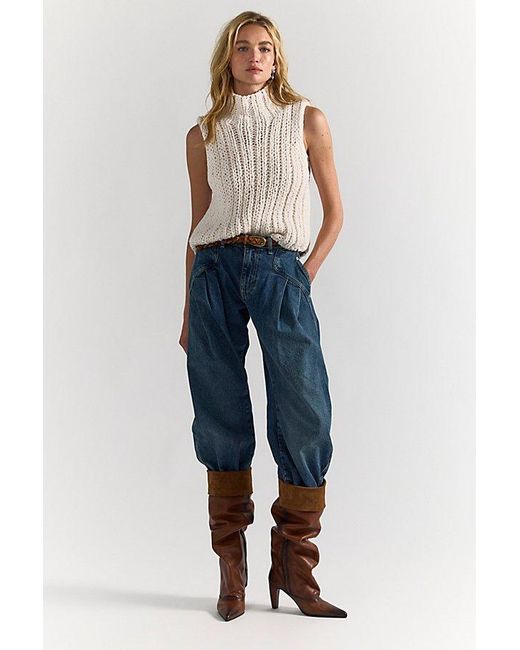 Free People Brown Lola Knit Tank Top