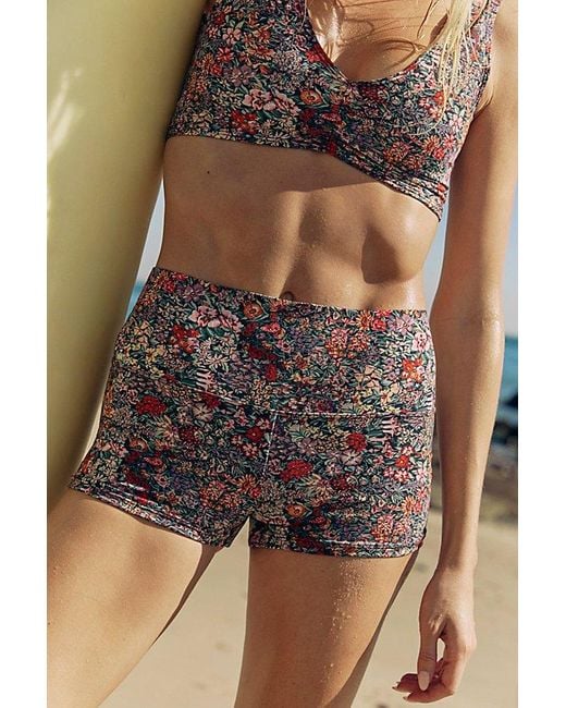 Montce Brown Montce Micro High-Waisted Boyshort Surf Bottoms