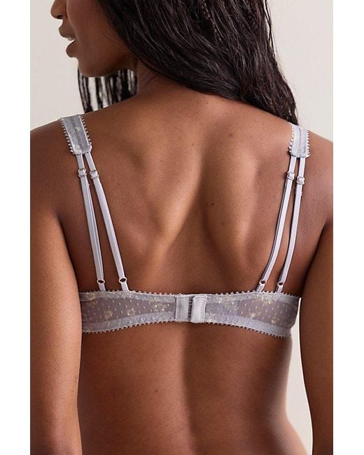 Intimately By Free People Brown Fiona Printed Mesh Demi Underwire Bra By