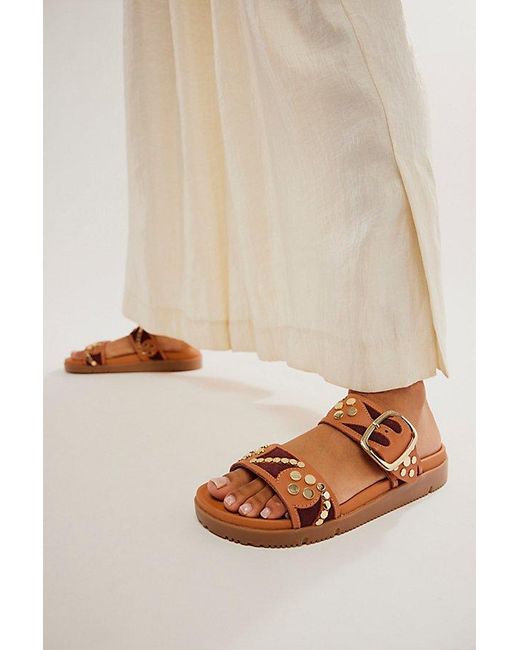 Free People Natural Revelry Studded Sandals
