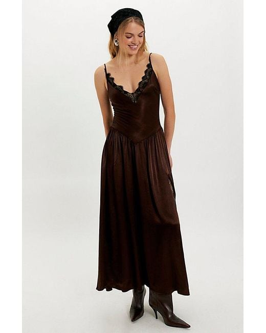 Bardot Aderia Lace Detail Maxi Dress in Black | Lyst