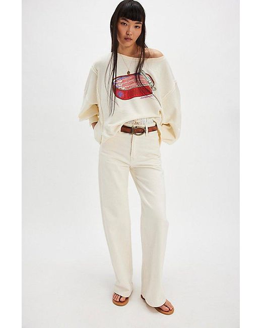 Free People Multicolor Graphic Camden Pullover
