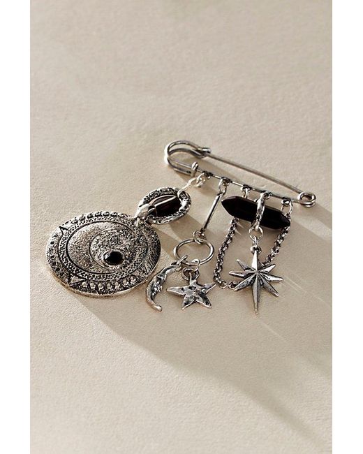 Free People Brown Carry On Dangle Pin