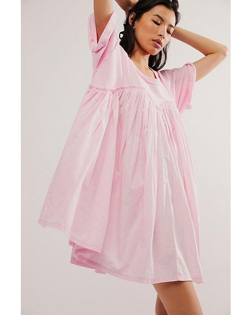 Free People Pink Catalina Mini Dress