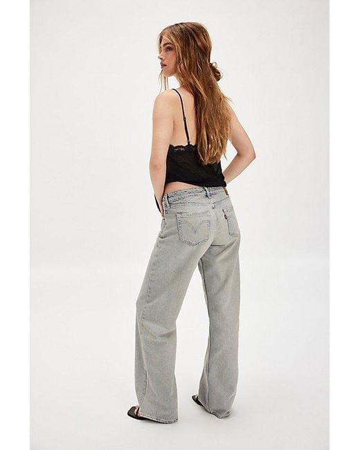 Levi's White Low Loose Jeans