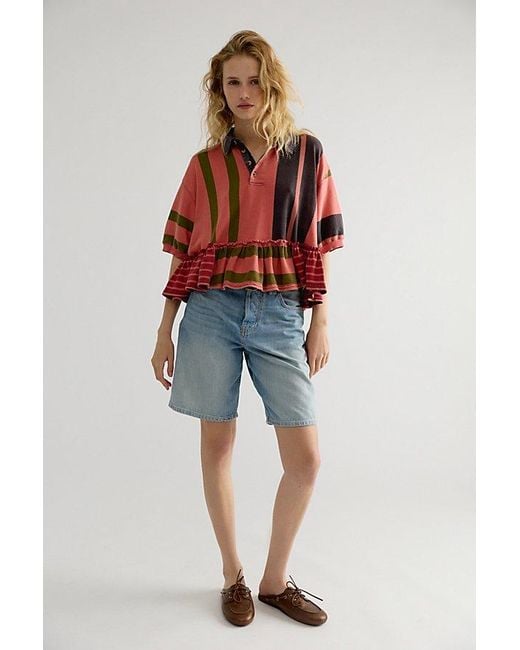 Free People Red Harbor Stripe Top