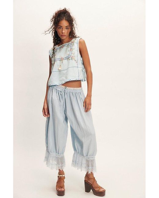 Free People Blue Garden Wall Top