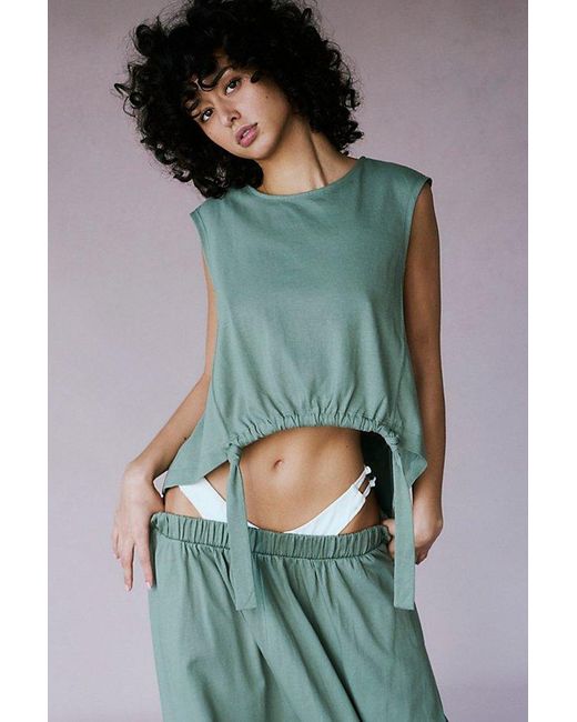 Free People Green Talley Set