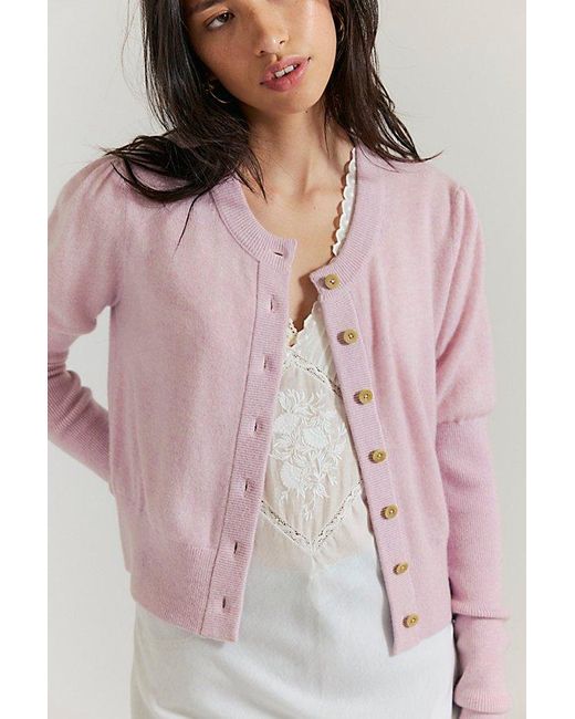 Free People Gray Sloane Cashmere Cardigan