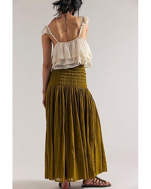 Free People Multicolor Raven Solid Convertible Maxi Skirt