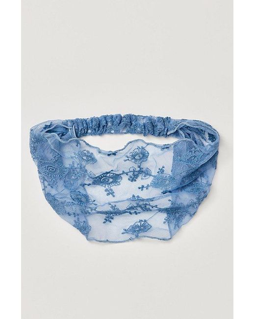 Free People Red Christine Lace Soft Headband