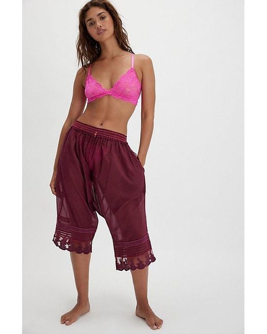 Free People Red Endless Afternoon Bloomers