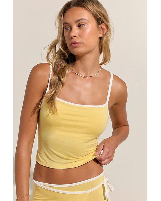 free-est Yellow Opal Skirt Set By
