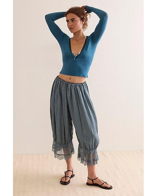 Intimately By Free People Blue A Little Bit Layering Top By