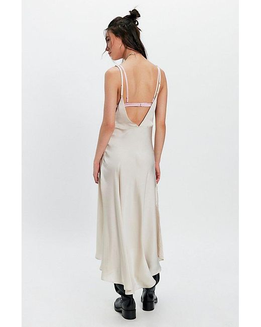 Intimately By Free People Natural Show Business Midi Slip Dress By