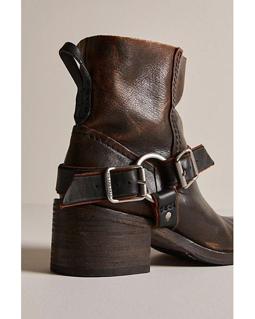 Free People Brown Briggs Crop Rider Boots At Free People In Chocolate, Size: Us 8