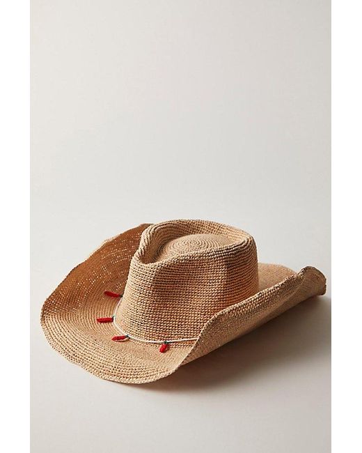 Casa Clara Natural Spicy Sweet Raffia Cowboy Hat