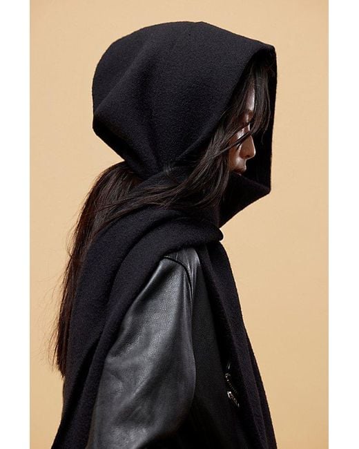 Free People All For You Hooded Scarf At In Black