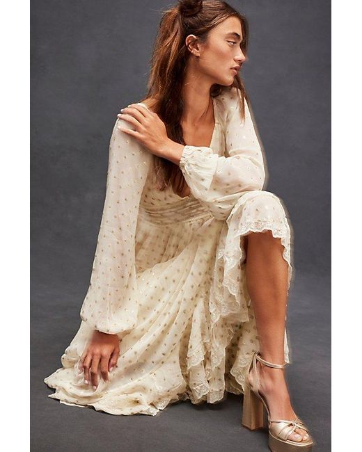 Rococo Sand White Emi Long Sleeved Dress