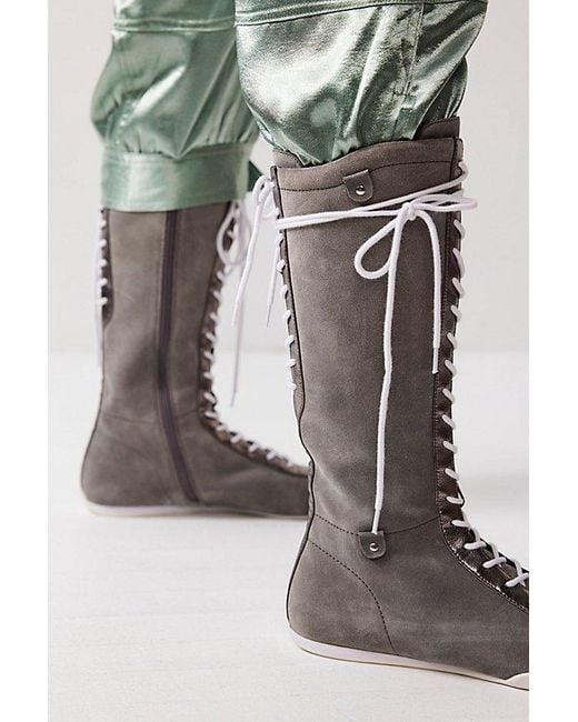 Knee high boxing clearance boots