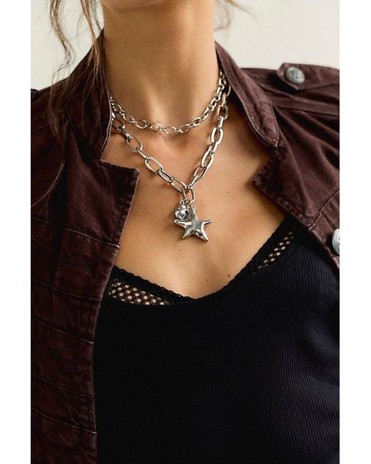 Free People Black Tilda Chain Necklace