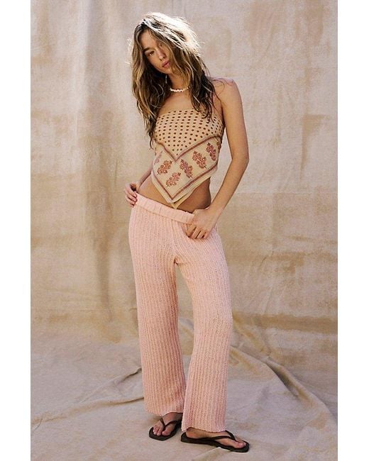 Free People Natural Veronica Sweater Pants