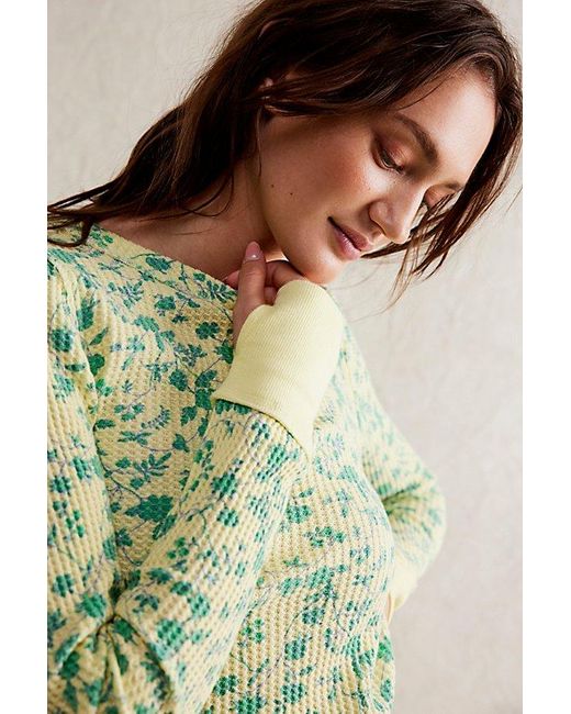 Free People Green We The Free Pretty Little Thermal