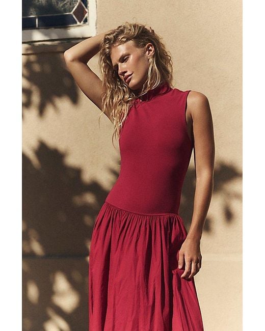 free-est Multicolor Pepita Midi Dress By