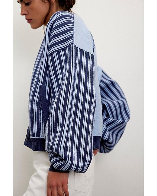 Free People Blue Maine Cardi