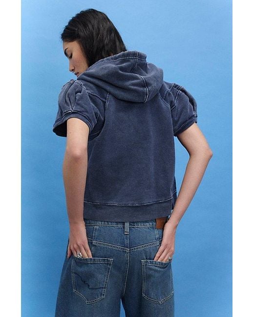 Free People Blue Summer Sweatshirt