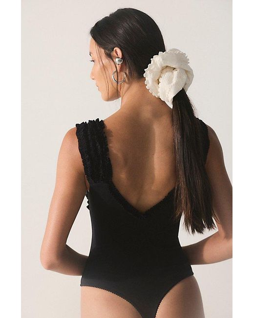 Intimately By Free People Black Party Favor Bodysuit By