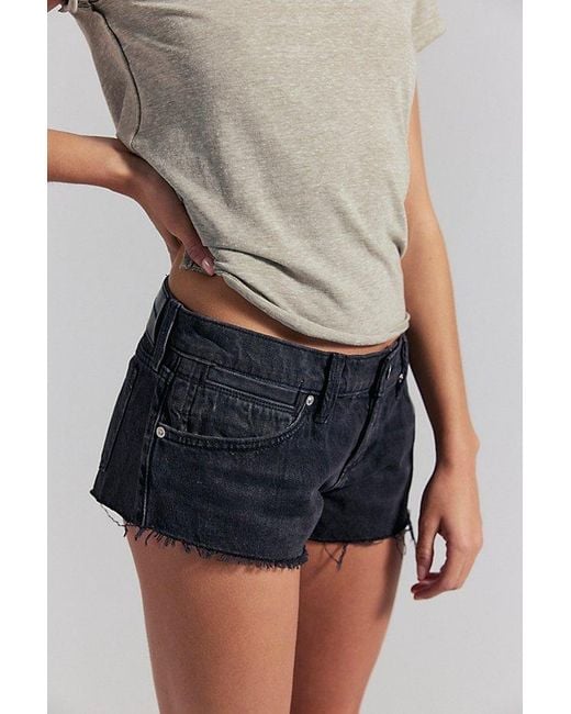Free People Natural Hit The Road Micro Shorts