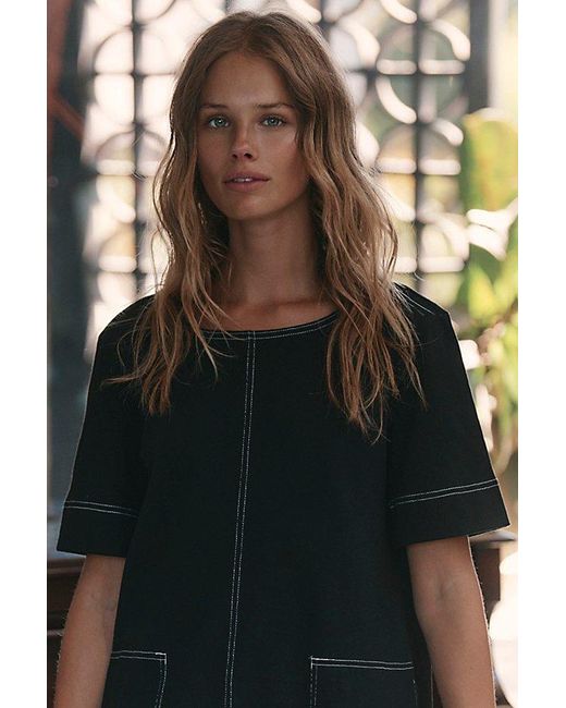 free-est Black Strada Mini Dress By