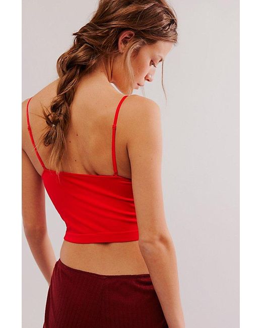Intimately By Free People Red Luna Triangle Cami