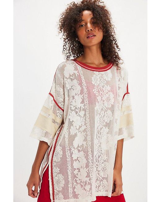 Free People White Best Match Tee